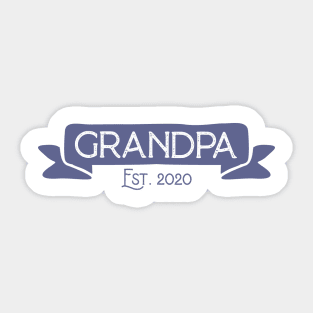 Grandpa Est. 2020 Sticker